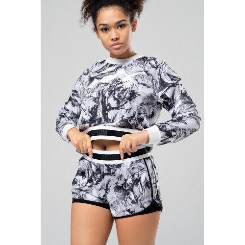 Топ MF-96 Черно-Белый L