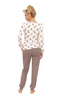 Reni long pyjamas Beige L