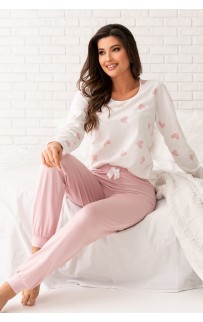 Sweet long pyjamas Powder Pink L