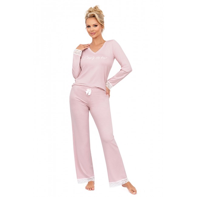 Simply long pyjamas Powder Pink XXL