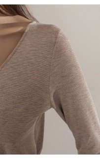 Платье 51972-1 Серый-Бронзовый люрекс XS