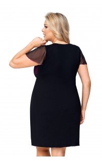 Zoya plus nightdress Black 4XL