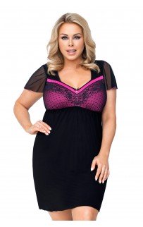 Zoya plus nightdress Black 4XL