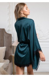 халат тёмно-зелёный XS/S