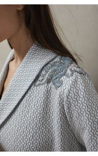 Халат 30444 Изумрудный орнамент XS/S