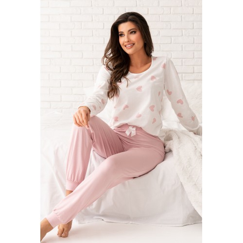 Sweet long pyjamas Powder Pink XL