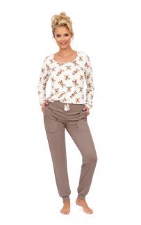 Reni long pyjamas Beige XXL