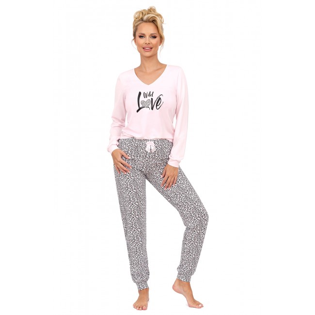 Pantera long pyjamas Pink XXL