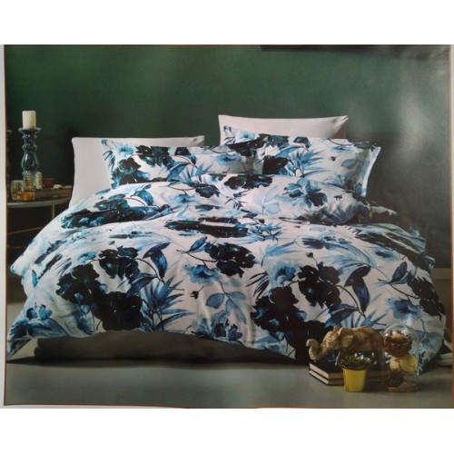 КПБ Istanbul Home Pamuk Satin Serios (GIZIA BLUE) евро