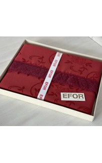 Скатерть EFOR 160x300 KDK бордовый BORDO
