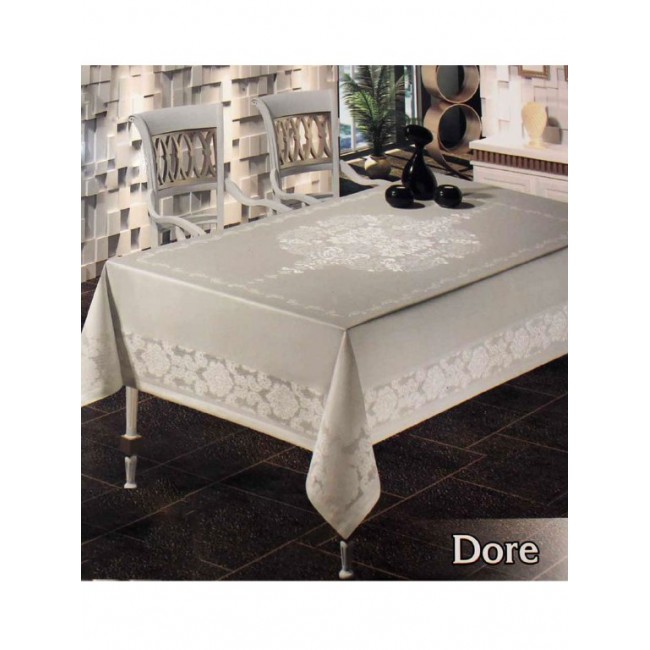 Скатерть EFOR DORE 160*300 прямоугольная кремовый KREM