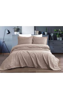 Покрывало EFOR Pique Bedspread BELKIS (240*260) с наволочками бежевый BEJ