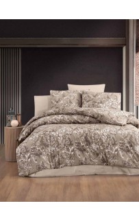 КПБ Ecosse RANFORCE DOUBLE (VERONICA KAHVE) 160*220 семейный КОФЕЙНЫЙ