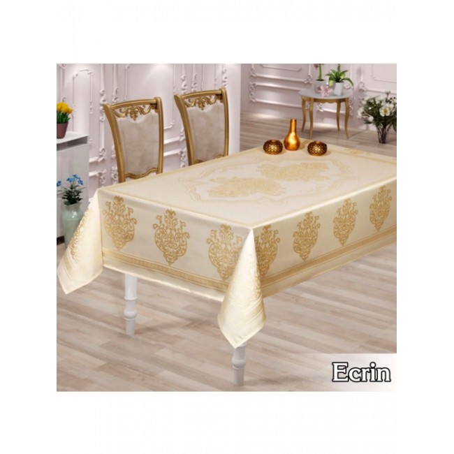 Скатерть EFOR ECRIN 160*220 прямоугольная кремовый