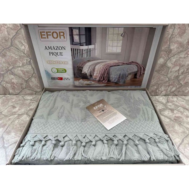 Покрывало EFOR AMAZON махровое (200*220) зеленый YESIL