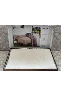 Покрывало EFOR AMORE махровое (220*240) кремовый KREM