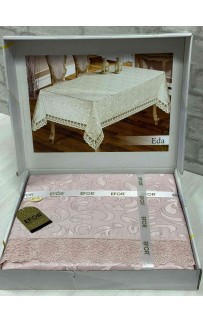 Скатерть EFOR EDA 160*220 прямоугольная пудровый PUDRA