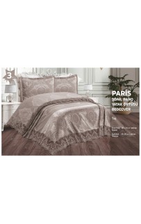 Покрывало EFOR с наволочками PARIS (265*275) темно-кремовый TAS