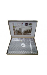 Скатерть EFOR ZALINA GRI 160x220 прямоугольная (серый)
