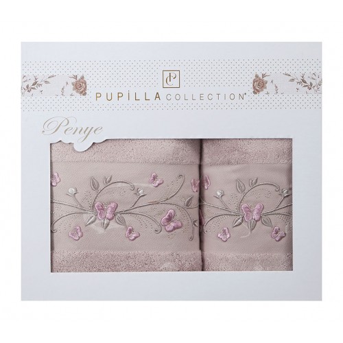 Набор полотенец Pupilla EVA хлопок (2 шт) (50*90,70*140) Penye сирень