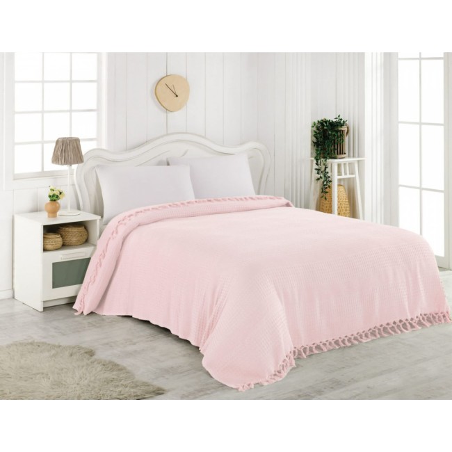 Покрывало EFOR пике 220X240 светло-розовый PEMBE