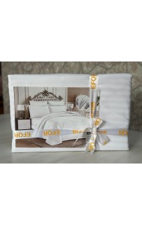 КПБ EFOR SATIN BEAYZ белый 1,5