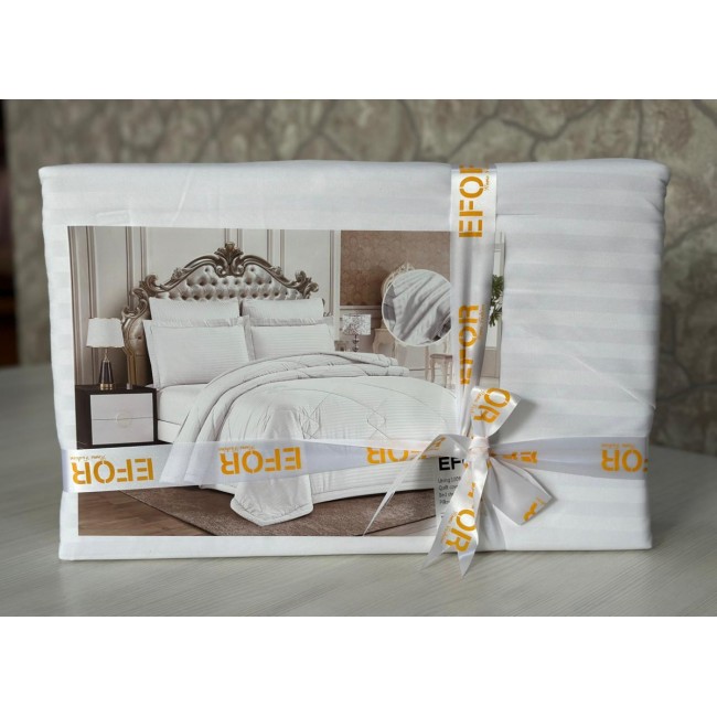 КПБ EFOR SATIN BEAYZ белый 1,5