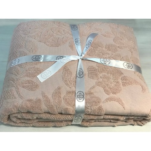 Покрывало LUZZ KELEBEK 180*220 хлопок персиковый