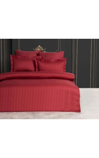 КПБ Ecosse Satin CIZGILI (бордовый) евро BORDO