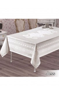 Скатерть EFOR JESS 160*220 прямоугольная пудровый