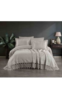 Покрывало EFOR Pique Bedspread NEVA (240*260) с наволочками серый GRI