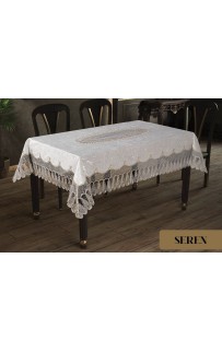 Скатерть EFOR SEREN 160*220 прямоугольная капучино (S.KAHVE)