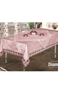 Скатерть EFOR DIAMOND 160*220 прямоугольная пудровый