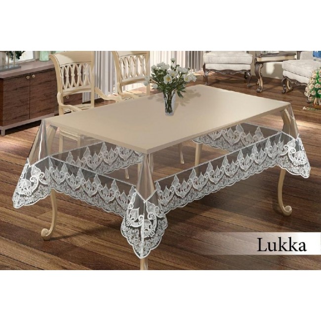 Скатерть EFOR LUKKA 160x220 прямоугольная (пудровый) PUDRA