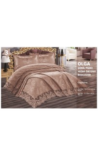 Покрывало EFOR с наволочками OLGA (265*275) капучино CAPI