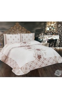 Покрывало EFOR гобеленовое двухстороннее FLORA (240*260) c наволочками серый