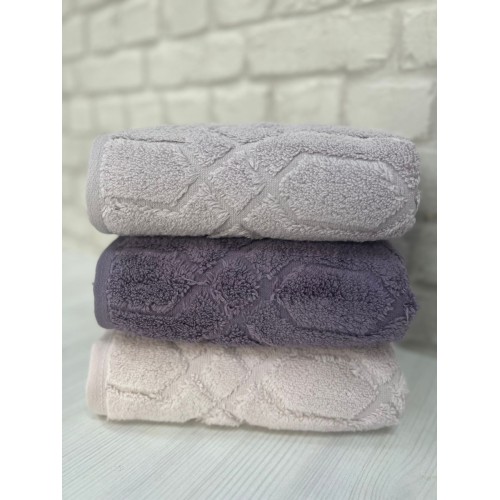 Полотенце LUZZ DIANA (70*140) 3 шт сиреневый