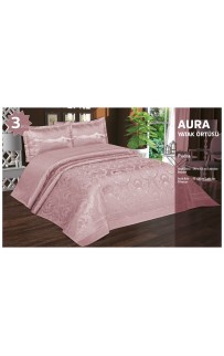 Покрывало EFOR с наволочками Aura (240*260) пудровый