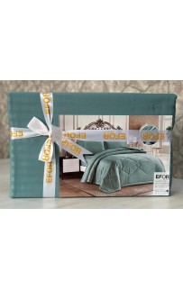 КПБ EFOR SATIN TURKUAZ бирюзовый 1.5