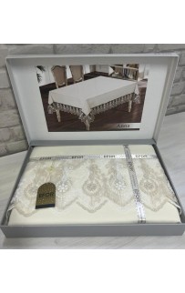 Скатерть EFOR ANNA GARDENYA 160*300 прямоугольная кремовый KREM