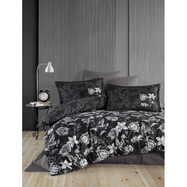 КПБ EFOR SATEN DOUBLE (VILYA V2 ANTRASIT) 160*220 семейный