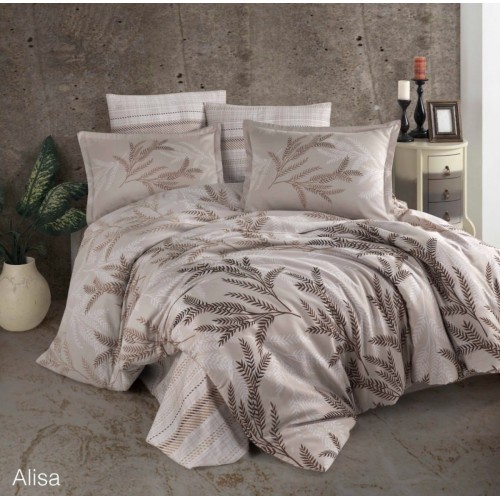 КПБ Clasy Satin (ALISA KAHVE) евро