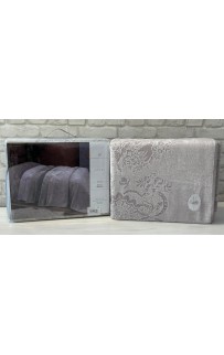 Покрывало PUPILLA VIOLET 180*240 махра/жаккард (хлопок) пудровый PUDRA