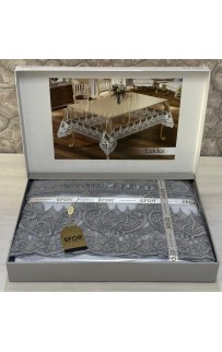Скатерть EFOR LUKKA 160x220 прямоугольный (серый) GRI