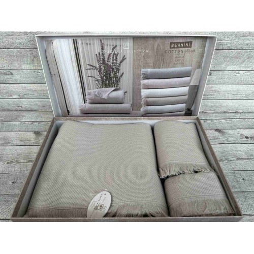 Набор полотенец Pupilla BERNINI хлопок (3 шт) (40*60,50*90,70*140) лиловый