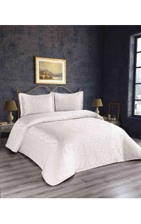 Покрывало EFOR Pique Bedspread NISA (240*260) с наволочками кремовый KREM