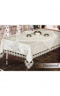 Скатерть EFOR DIAMOND 160*220 прямоугольная серебро GRI