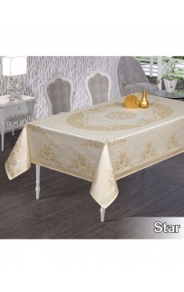 Скатерть EFOR STAR 160*300 прямоугольная пудровый