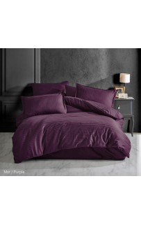 КПБ Clasy Satin Gizgili (DUZ RENK MOR) евро