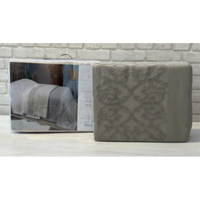 Покрывало PUPILLA BERNINI 180*240 махра/жаккард (хлопок) кофейный KAHVE